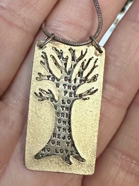 VINTAGE UNIQUE TWO PIECE STERLING NECKLACE✨